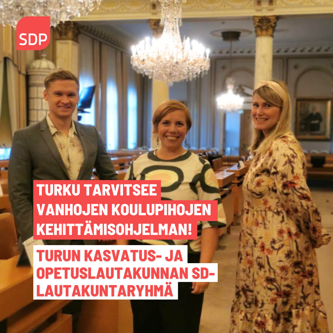 Turun kasvatus- ja opetuslautakunnan sd-lautakuntaryhmä: Turku tarvitsee vanhojen koulupihojen kehittämisohjelman!